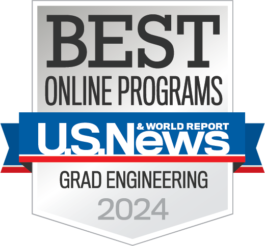 2024 U.S. News and World Report badge for Best Online Graduate Engineering